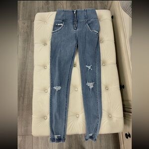 Freddy Blue Distressed Skinny Jeans